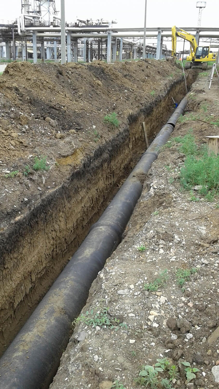 Строительно-монтажные работы по сооружению сетей водоснабжения и канализации