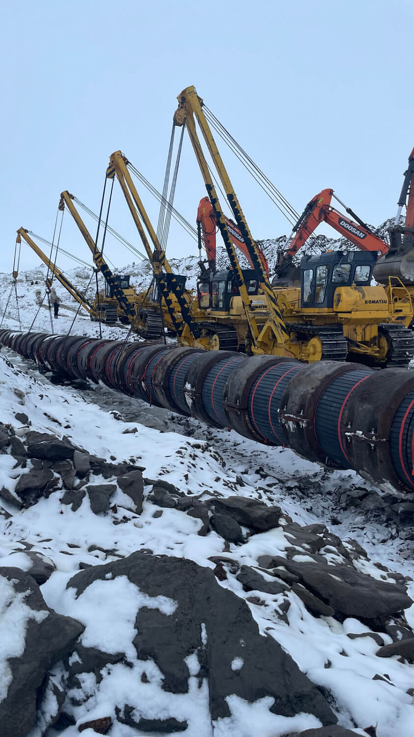 Устройство подводных переходов газопровода через речные преграды